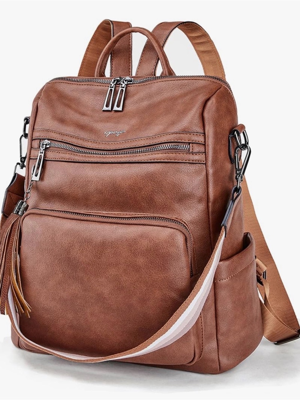 Brown Women's Leather Backpack - Versatile Everyday Bag